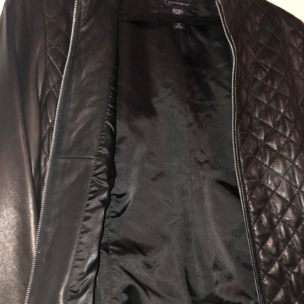 Leather Context Jacket - image 3